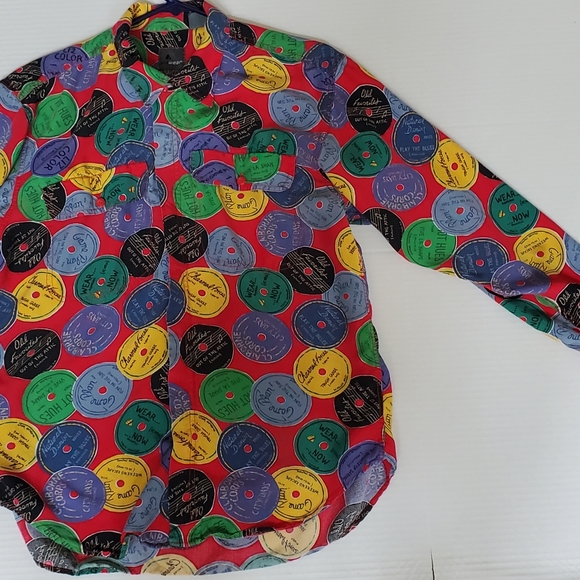 Lizwear 1980s record album blouse - Picture 7 of 7